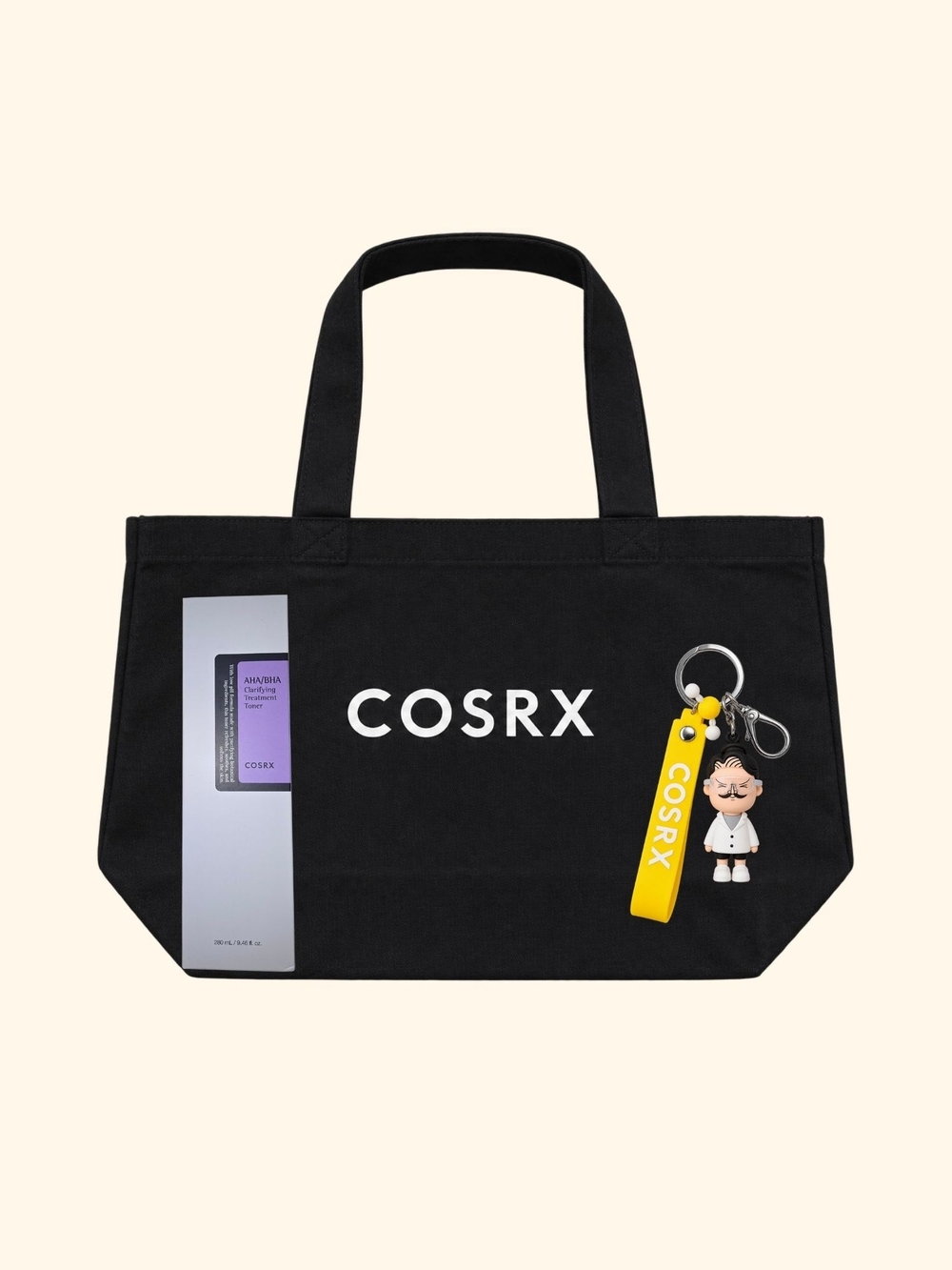 COSRX AHA/BHA 280ml Toner + Exclusive Promo Tote Bag & Keychain Bundle New
